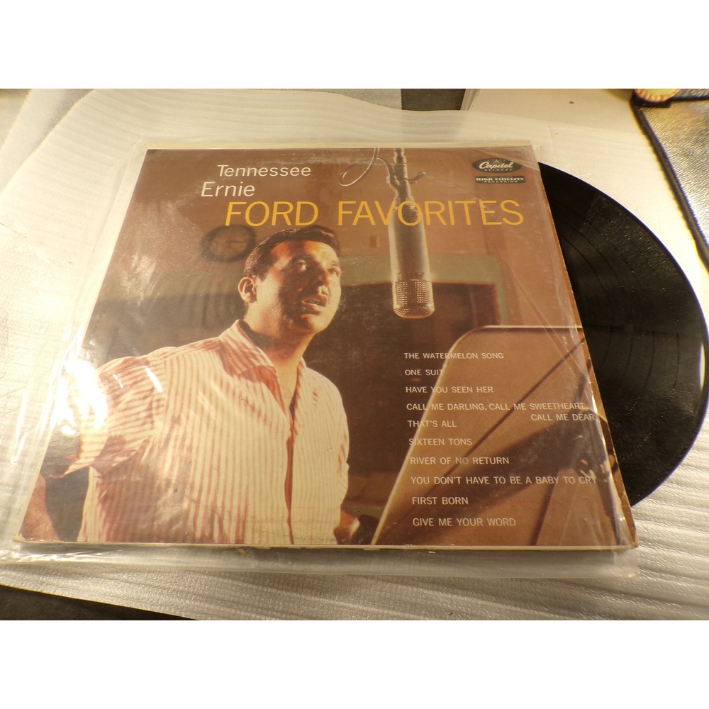 Tennessee Ernie Ford Favorites Vinyl LP Capitol Records T841 Sixteen Tons 1957